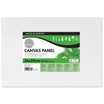 35X24CM CANVAS PANEL WHITE