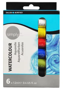 6X12ML SIMPLY WATER COLOR ST ASSORTED
