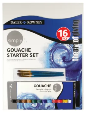 SIMPLY GOUACHE STARTER SET 16PCS