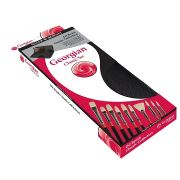 Dr Georgian Lh Classic 10 Brush Zip Case