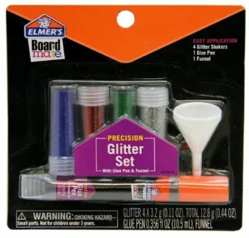 GLUE GLITTER ELMERS BOARDMATE SET