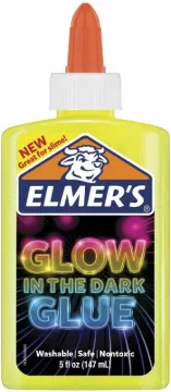 GLUE ELMERS GLOW IN DARK 5 OZ YELLOW