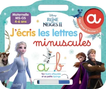 J'écris les lettres minuscules - Reine des Neiges 2 (4-6 Ans)