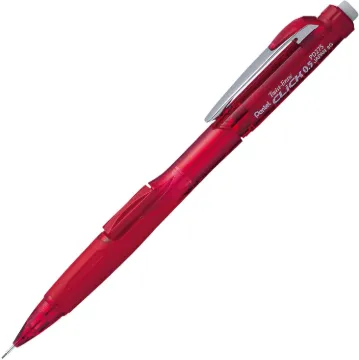 Pentel Twist-Erase Click Mechanical Pencil Clear Red