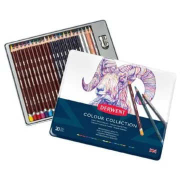 DERWENT COLOUR COLLECTION TIN OF 24