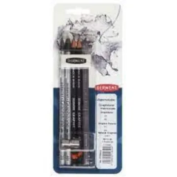 "Derwent Water Soluble Graphitone Mixed Media, Pack, 8 Count"