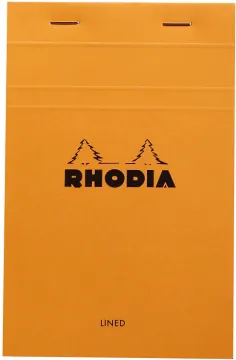 RHODIA 14600C - Stapled Notepad N Â° 14 Orange - 11x17 cm - Ruled - 80 Sheets
