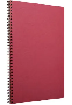 Clairefontaine Age Bag Wirebound Notebook A4, 50 Sheets, Lined + Margin - Red