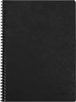 Clairefontaine 'Age Bag' Wirebound Notebook, A4, Lined, 100 Pages - Black