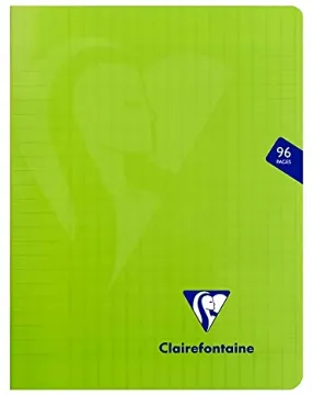 Clairefontaine 353741C Stapled Notebook Mimesys, 17x22 cm, 96 Pages, Squared - Green