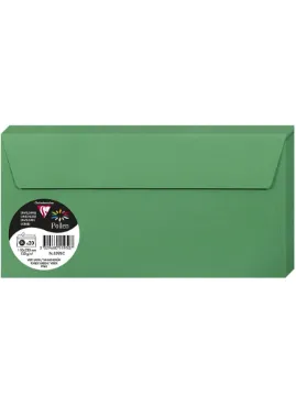 Clairefontaine Pollen Envelopes, 110 x 220 mm, 120 g - Forest Green, Pack of 20