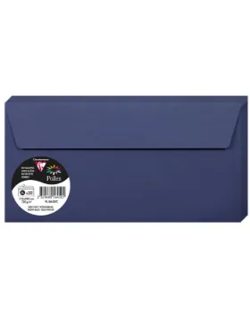 Clairefontaine Pollen Envelopes, 110 x 220 mm, 120 g - Night Blue, Pack of 20