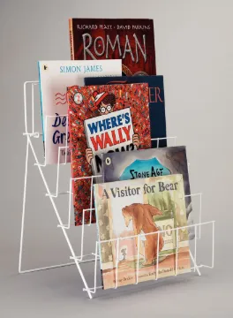 Desktop Pamphlet Rack 6 Tier - White