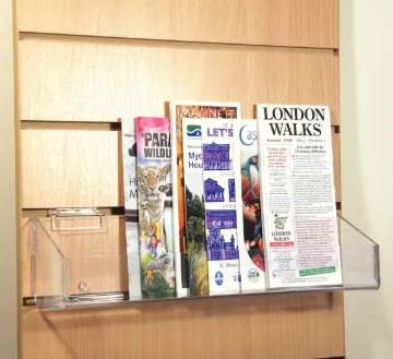 Slatwall Leaflet Displayer 1/3 A4