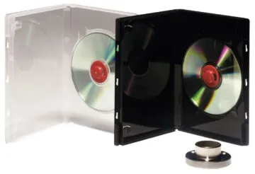 CD/DVD Security Cases Clear With Sleeve