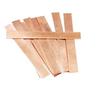 Electrodes, Strip Type, Copper, 100 x 10 mm