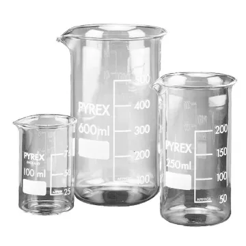 Pyrex Beakers, Tall Form, 250 mL