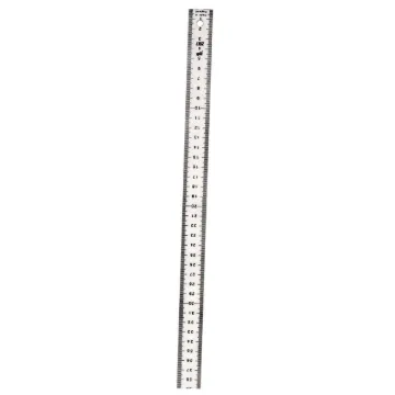 Metre Rule, White Plastic, Vertical