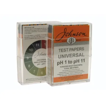 Johnson Indicator Papers, Universal Indicator pH 1 - 11, Pk 2000