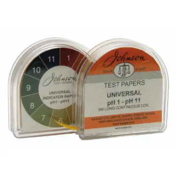 Johnson Indicator Papers, Universal Indicator pH 1 - 11, 1 Reel