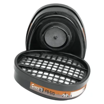 Force 8 Half-Mask Respirator, Organic/Inorganic Combi Filter