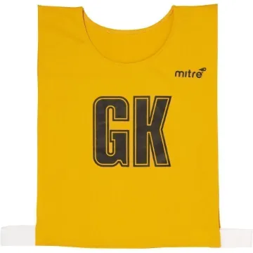 Mitre Pro Netball Bibs - Yellow - Medium
