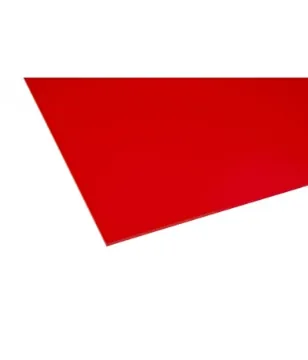 Cast Acrylic Sheet Opaque Red 1000 x 600 x 3mm