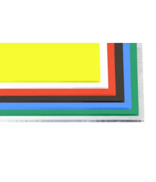 Cast Acrylic Sheet Opaque and Clear Assorted 1000 x 500 x 3mm
