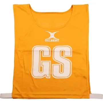 Gilbert Netball Bibs - Amber - Medium