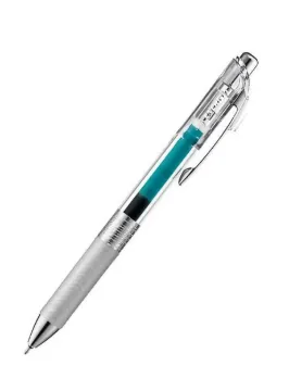 Pentel EnerGel Infree 0.5mm Retractable Gel Pen Turquoise Blue