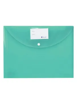Atlas Document Bag with Card and Button Green