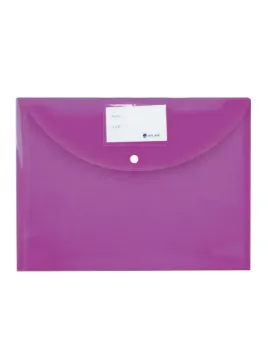 Atlas Document Bag with Card and Button Purple