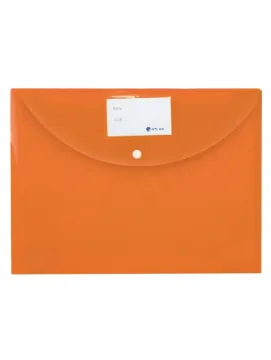 Atlas Document Bag with Card and Button Orange