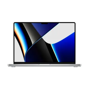 16-inch MacBook Pro: M1 Pro chip with 10‑core CPU and 16‑core GPU, 512GB SSD - Silver - MK1E3AB/A