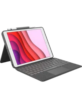 Logitech Combo Touch 7th Gen Backlit Keyboard Case - Graphite Arabic - 920-009996