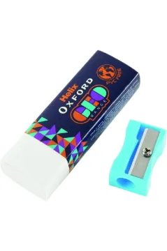 Helix Oxford Geo Eraser and Sharpener- Orange