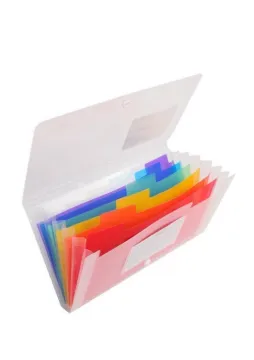Exacompta Sorter case 14x26 cm-7 compartments - Crystal