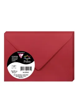 Clairefontaine- Pollen Envelopes (Pk20)-120gsm Paper- Intensive Red