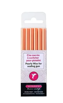 Jacques Herbin - silicone wax gun sticks - Orange 6 Pc - 12cm Long Sticks