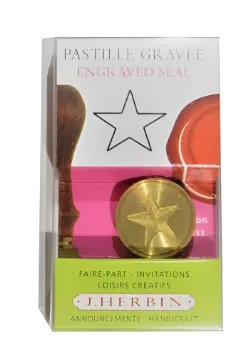 Herbin Star Engraved Seal Gold