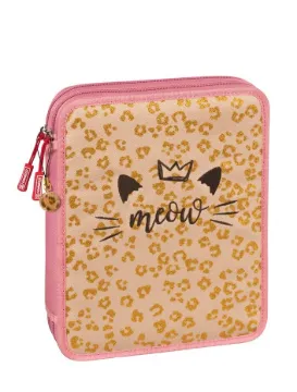 Brunnen School Pencil Case XXL Sweet Wild Cat
