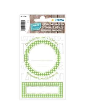 Kitchen Labels for Lid 70mm Green, Self-Adhesive