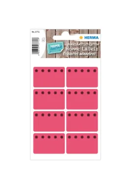 Deep-freeze labels red 26x40 mm ice crystals