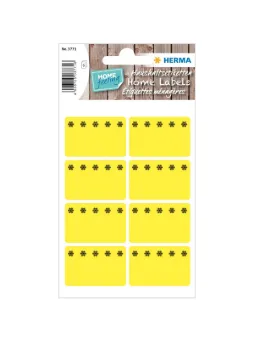 Deep-freeze labels yellow 26x40 mm ice crystals