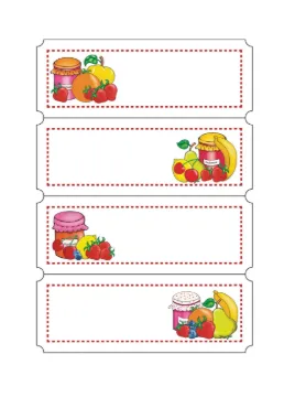 Kitchen Labels Fruit display