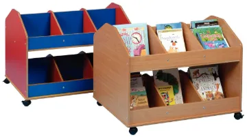 Double-sided Mobile Classroom Organiser BEECH