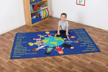 Multi-cultural welcome carpet