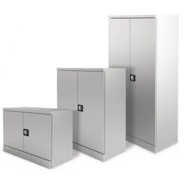 Metal Double Door Cupboard with 1 shelf - H690mm