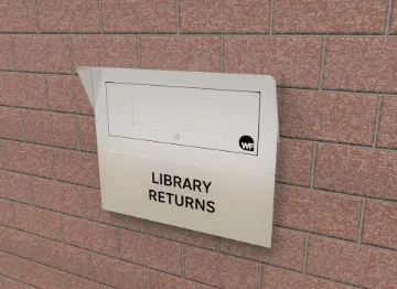 WF Wall mounted book return