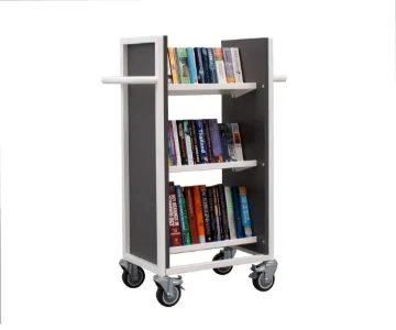 Cantilibra™ 3 Sloping Shelf Slimline Book Trolley